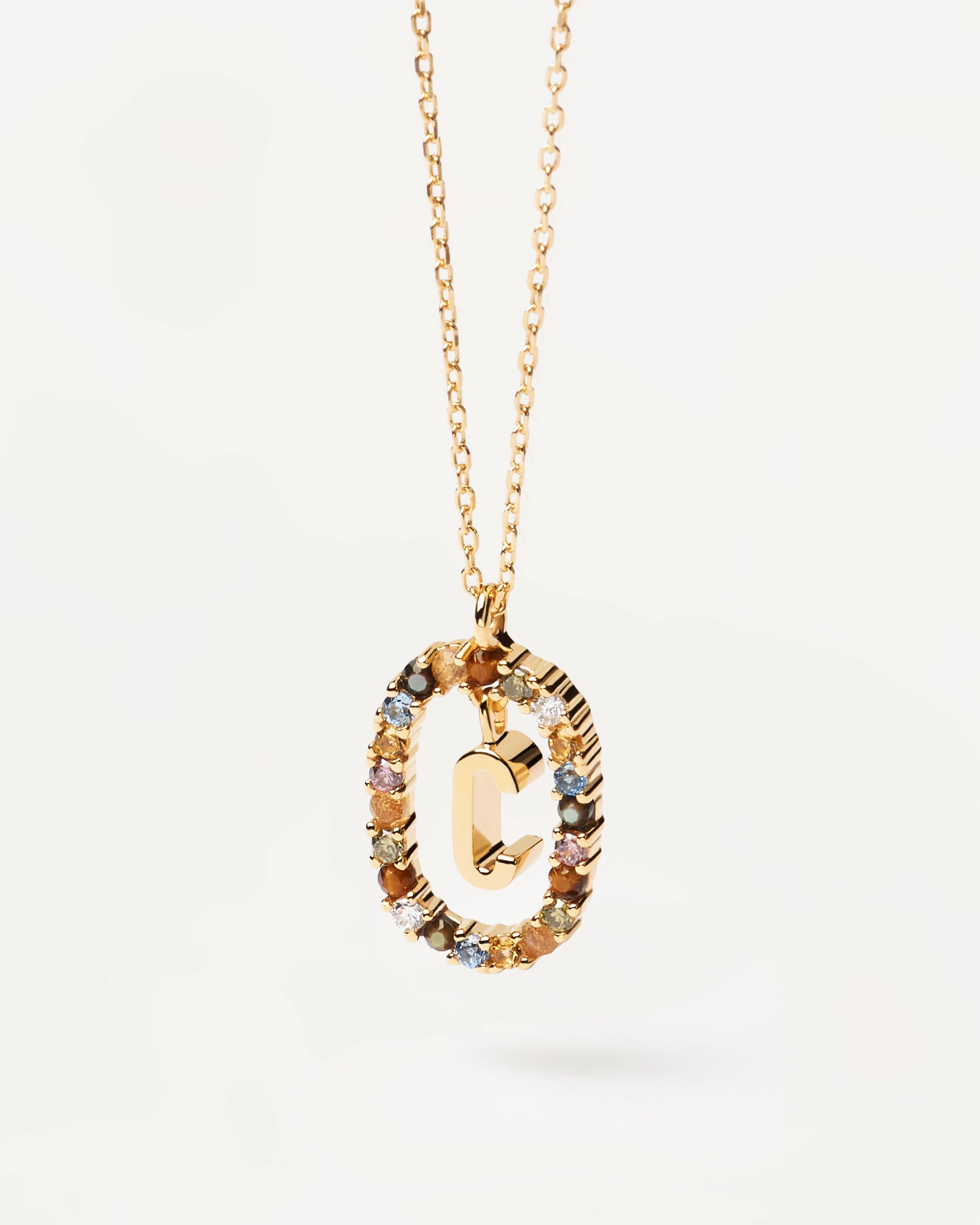 18ct Yellow Gold Vermeil Letter C Necklace