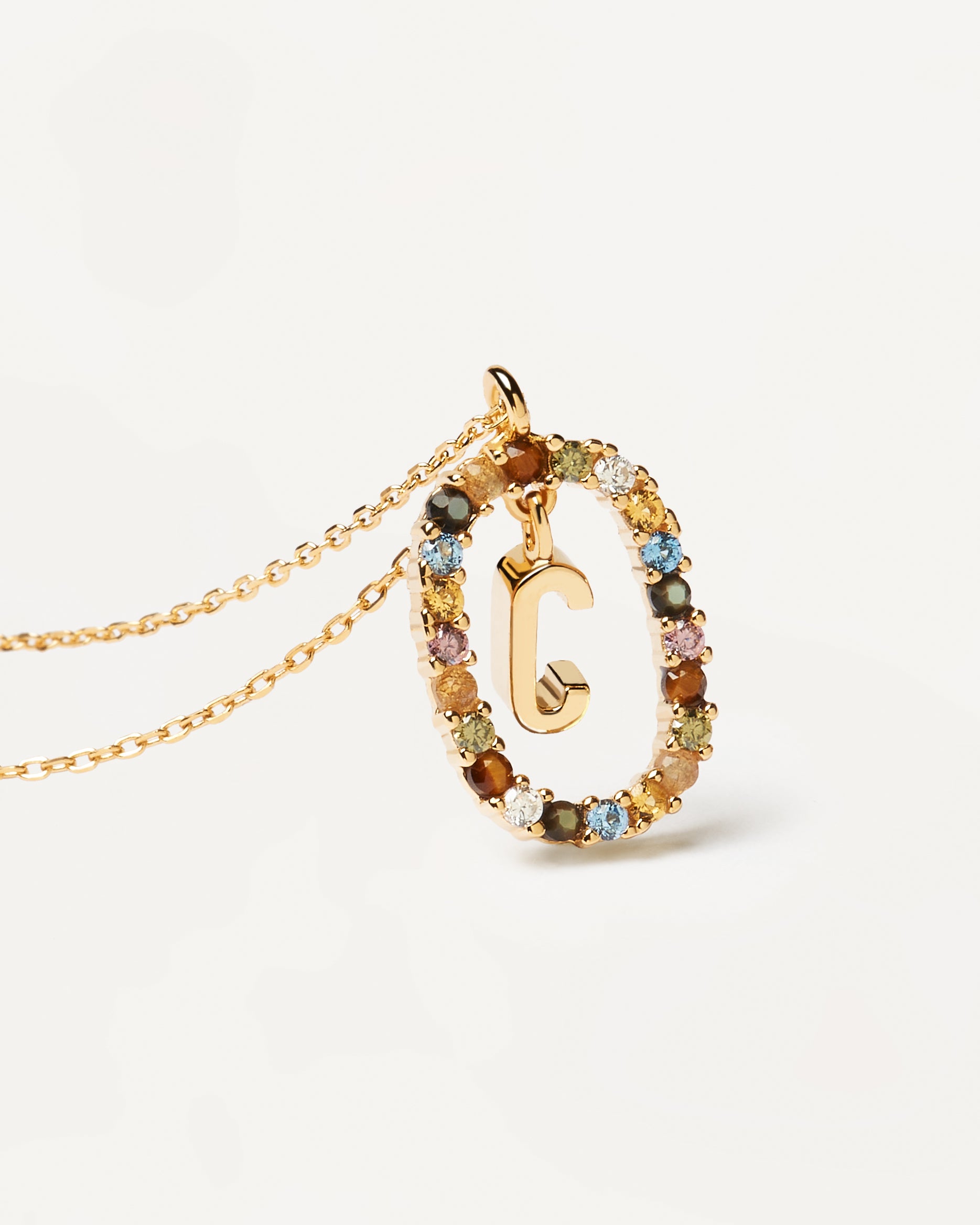 18ct Yellow Gold Vermeil Letter C Necklace