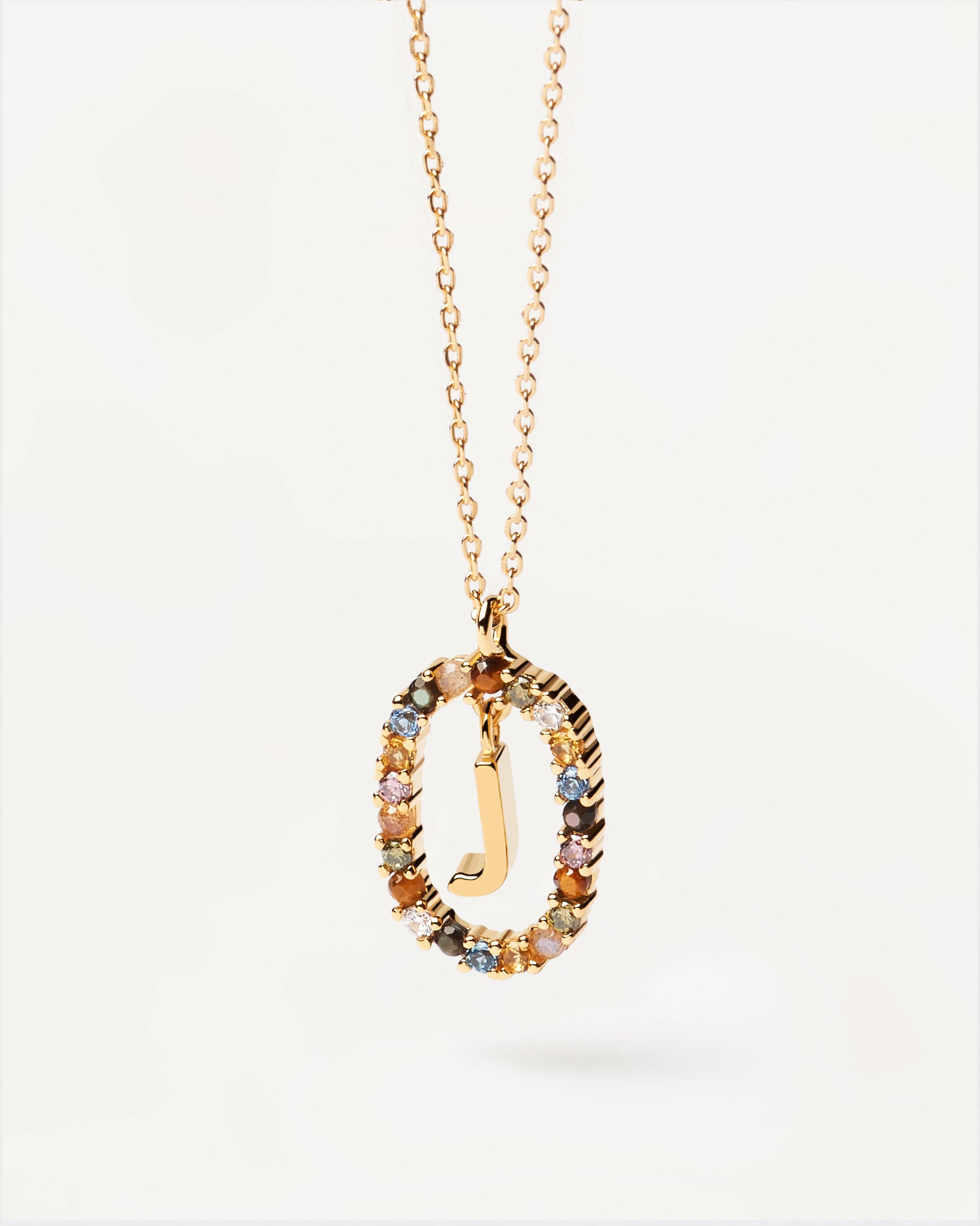 18ct Yellow Gold Vermeil Letter J Necklace