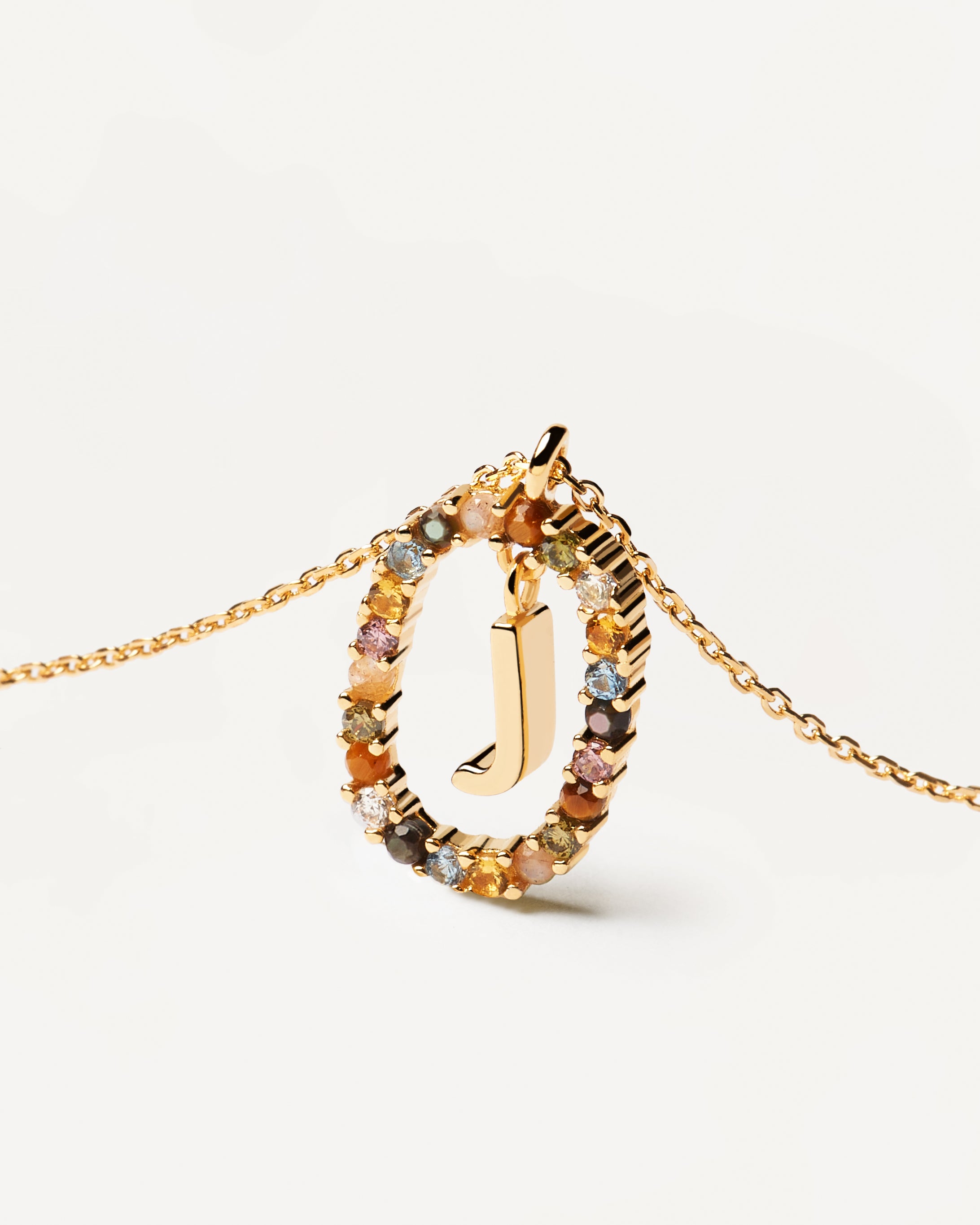 18ct Yellow Gold Vermeil Letter J Necklace