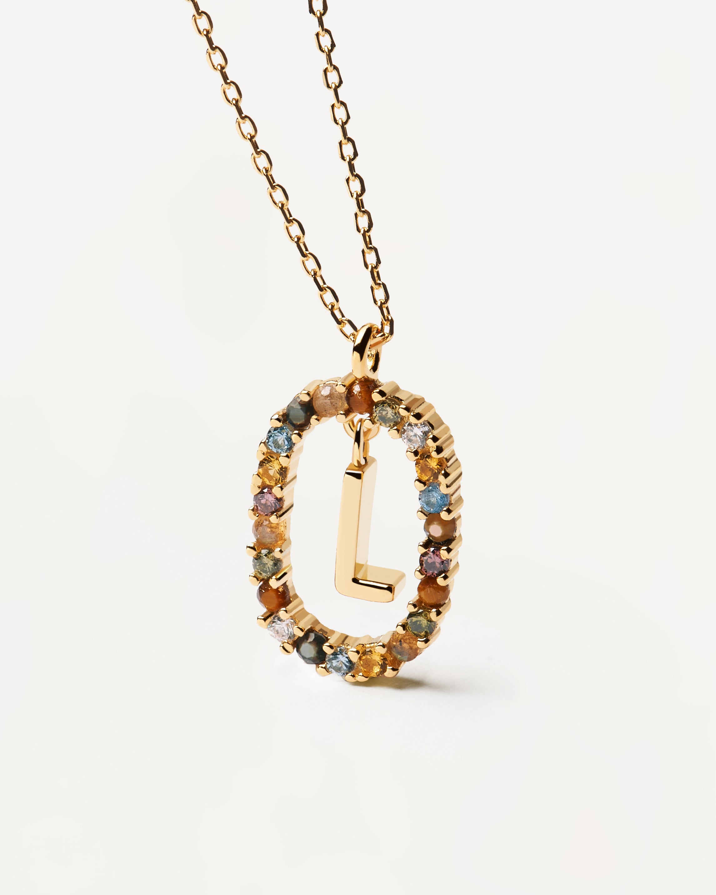 18ct Yellow Gold Vermeil Letter L Necklace