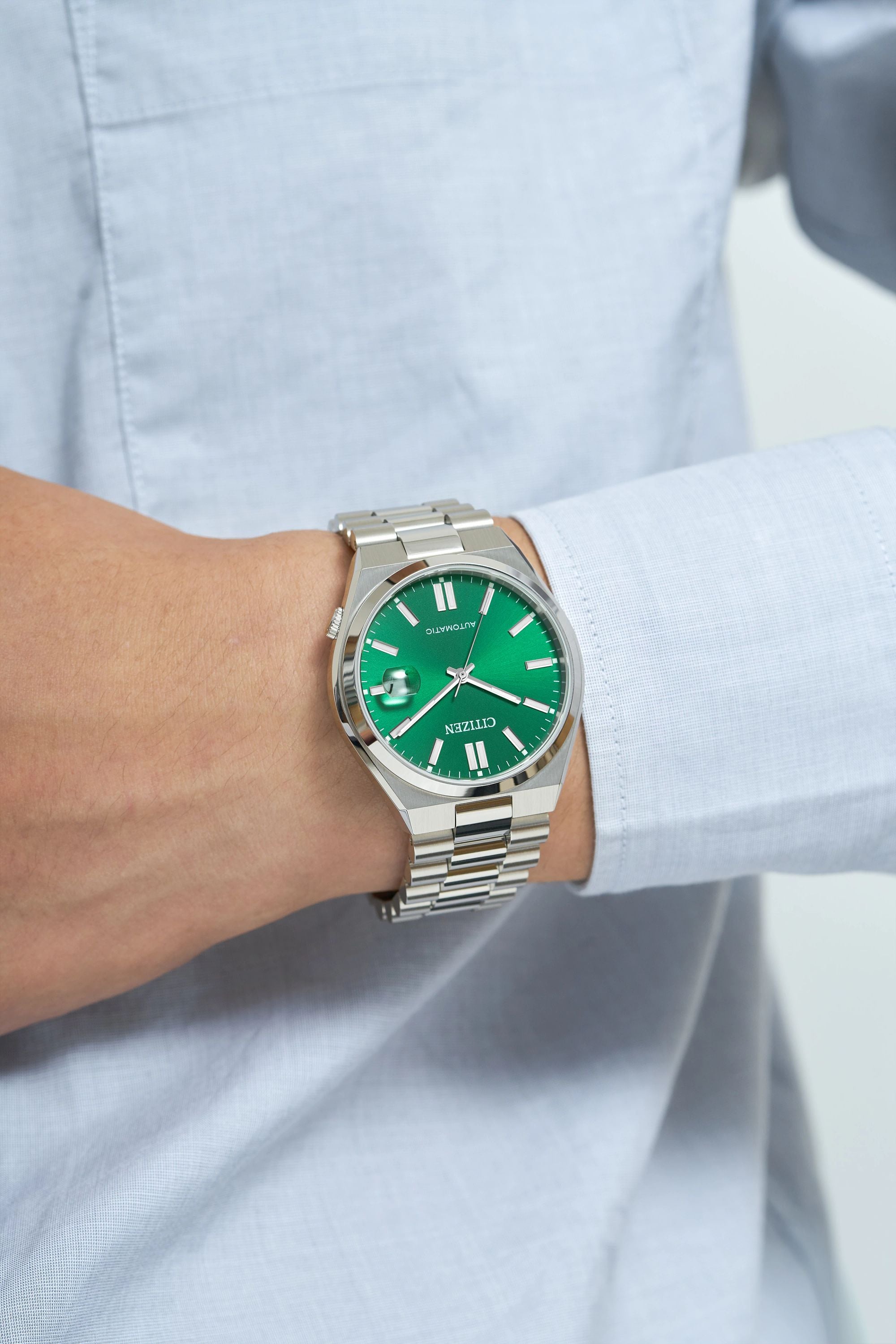 Citizen Automatic Mens Tsuyosa Green Dial Watch