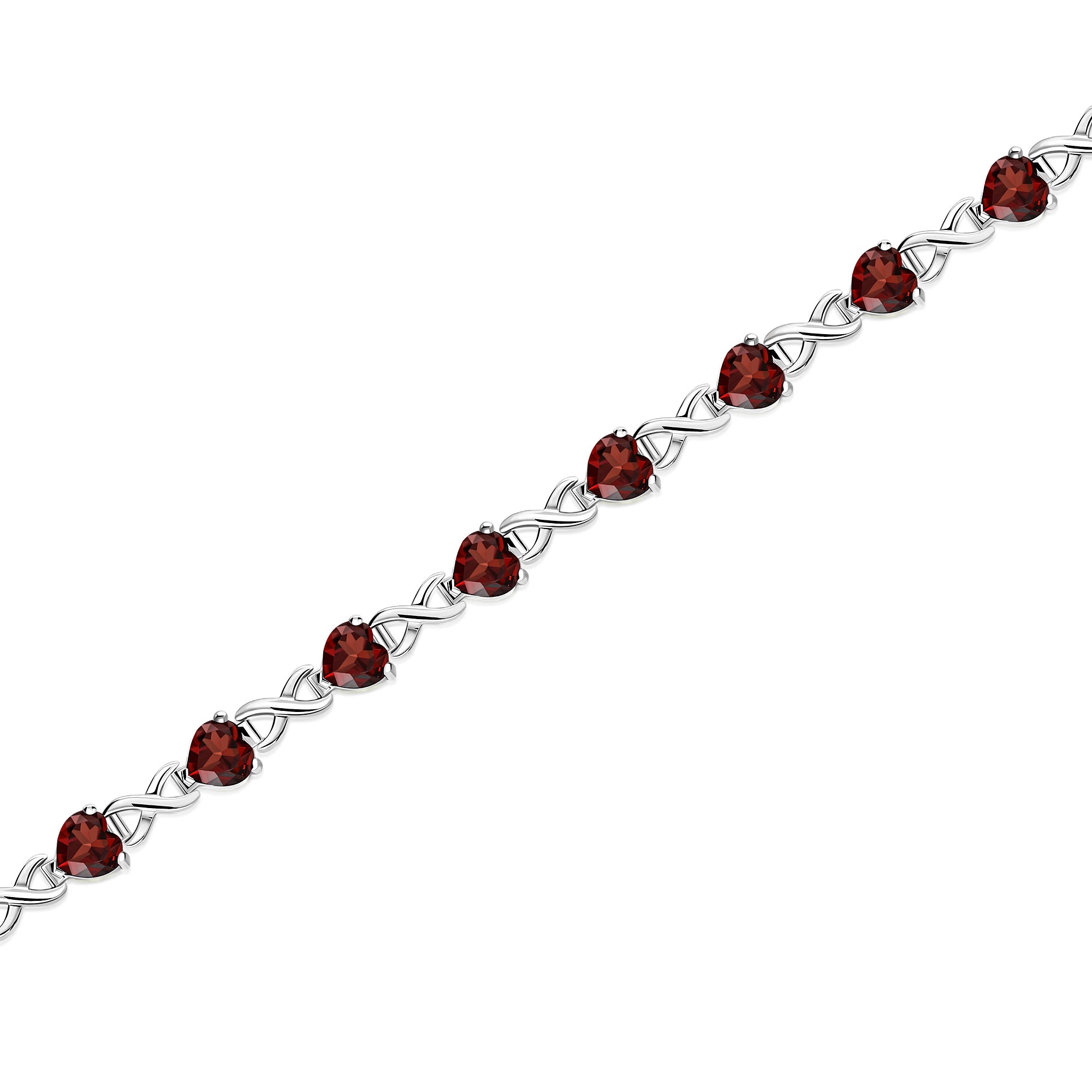 Sterling silver 2025 garnet bracelet