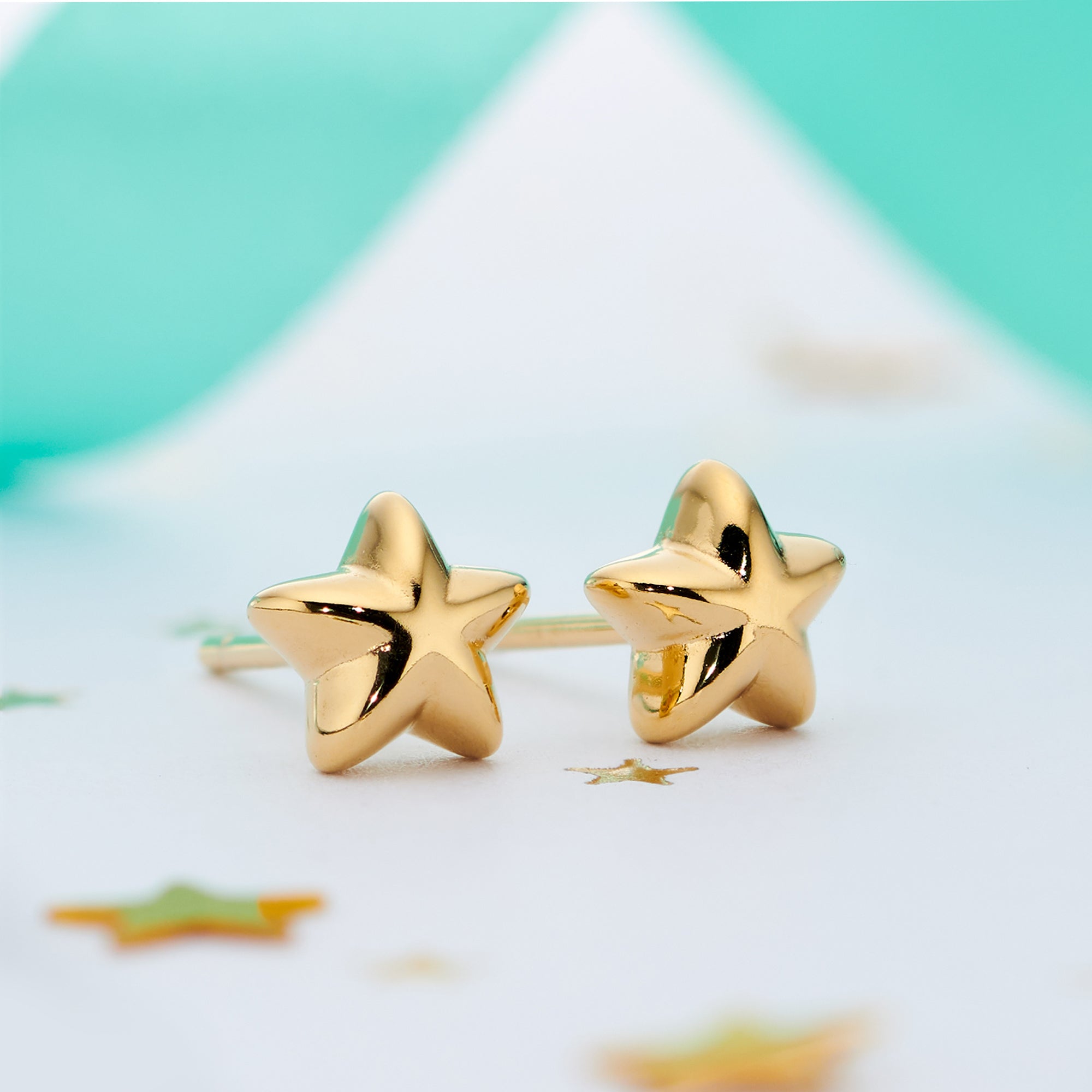 Sophie - Gold Star Stud Earrings