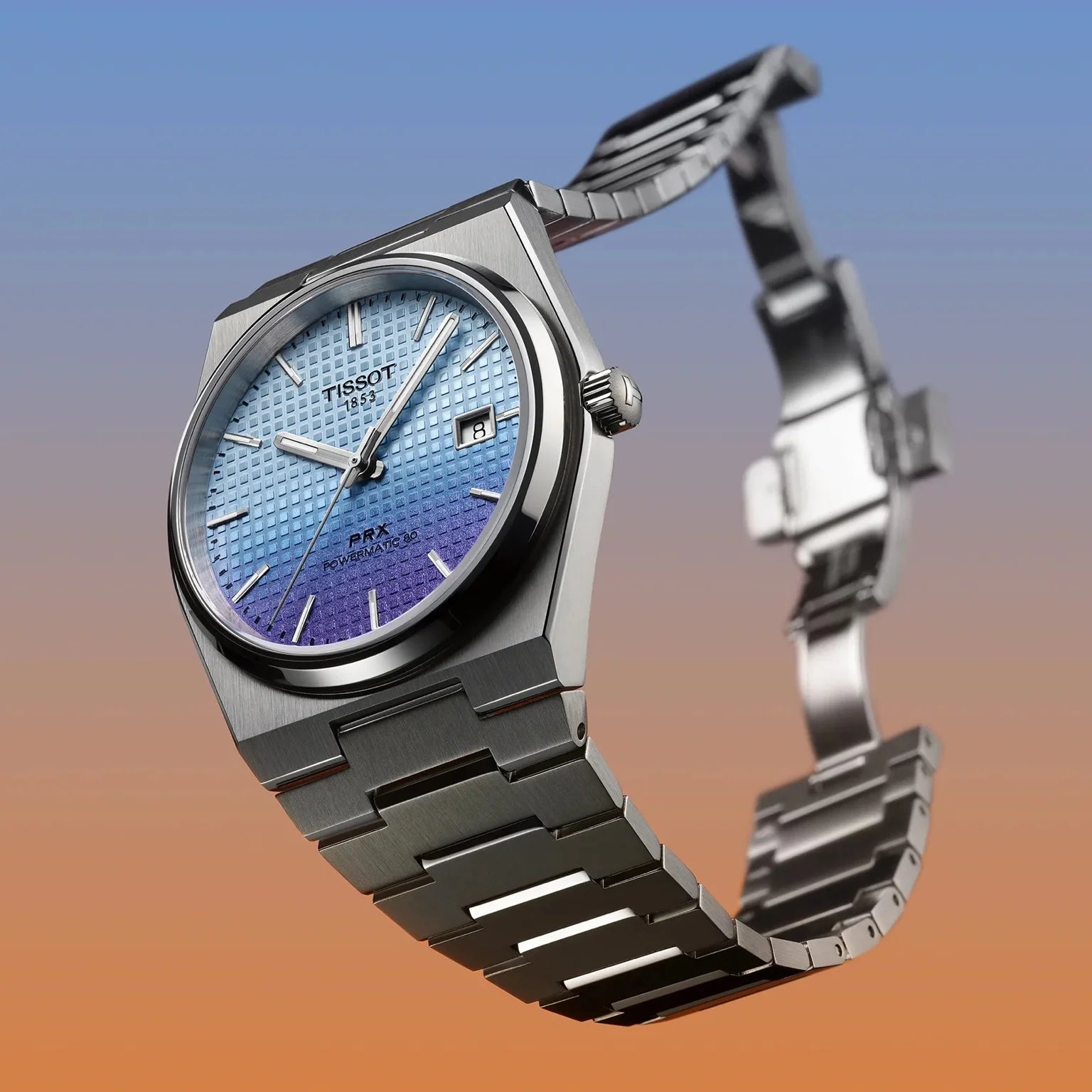 Tissot PRX Blue 35mm Powermatic 80 Gradient Watch