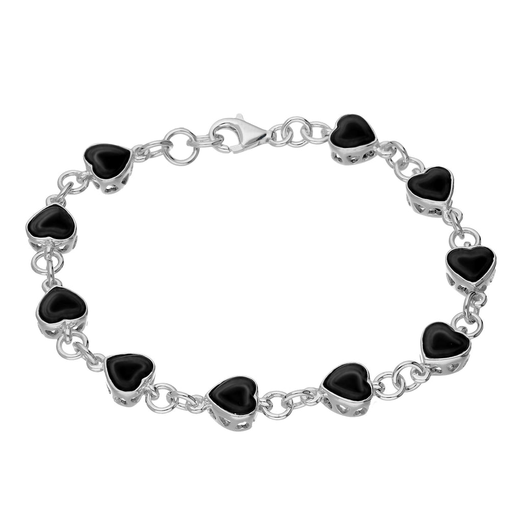 Heart Bracelet Whitby Jet buying